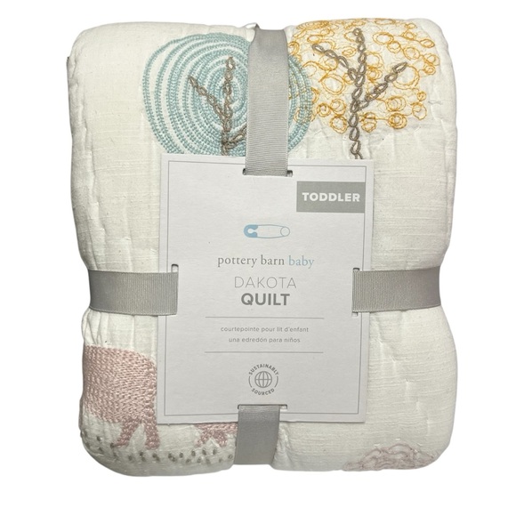 New POTTERY BARN KIDS Dakota Woodland Toddler Quilt - Picture 4 of 5